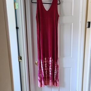 Elegant Pink Sleeveless Dress